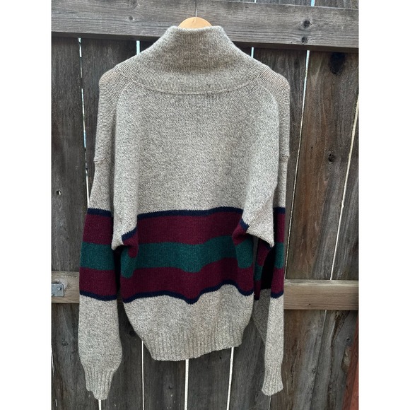 Vintage Eddie Bauer Shawl Neckline Sweater Mens Large WOOL - Picture 4 of 6